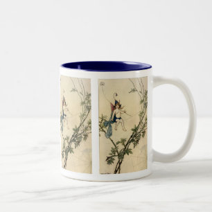 Taza Bicolor Sentado en el hilo de araña