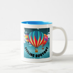 Taza Bicolor Sentirse optimista - Intenta balancear