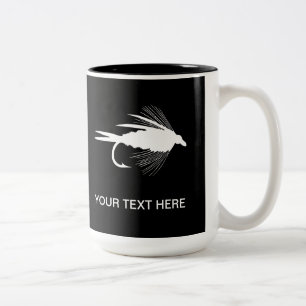 Taza Bicolor Señuelo de la pesca con mosca a personalizar