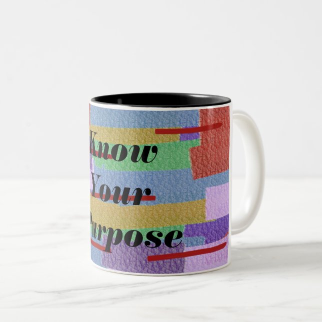 Taza Bicolor Sepa su propósito (Anverso derecho)