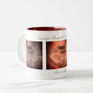 Taza Bicolor Sepia Zinnia Flower Times Inspirador