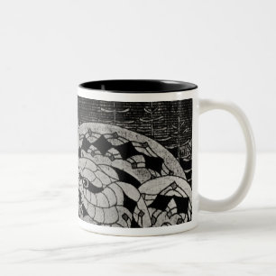 Taza Bicolor Seppo Llmarinen que ara el campo de serpientes