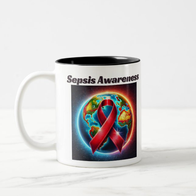 Taza Bicolor Sepsis Awareness Mug Cups (Izquierda)