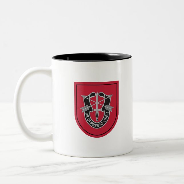 Taza Bicolor Séptimo Grupo de Fuerzas Especiales (7º SFG) (Izquierda)