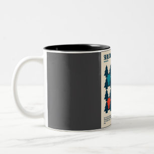 Taza Bicolor Sequoia National Park Retro Travel Art