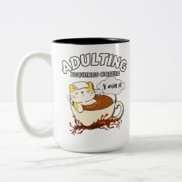 Taza Bicolor Ser adulto requiere café