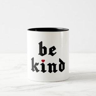 Taza Bicolor Ser amable - Mensaje positivo simple