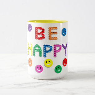 Taza Bicolor Ser feliz Mug