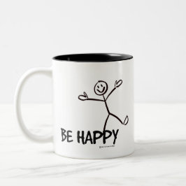 TAZA BICOLOR SER FELIZ MUG