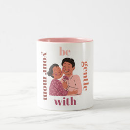 Taza Bicolor ser gentil con tu madre