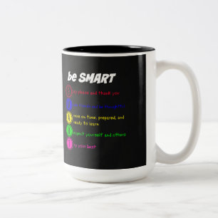 Taza Bicolor Ser inteligente