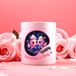 Taza Bicolor ¿Ser mi San Valentín? - Amor encantado