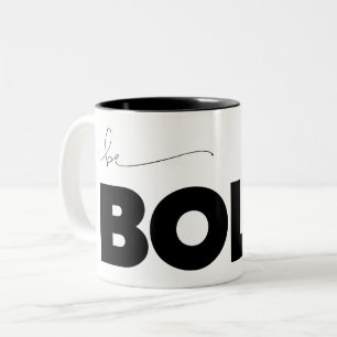 Taza Bicolor Ser negrita color de fondo mínimo Personalizado