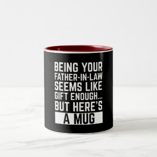 Taza Bicolor Ser padre político tuyo parece un regalo suficient