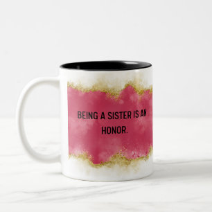 Taza Bicolor Ser tía no tiene precio rosa