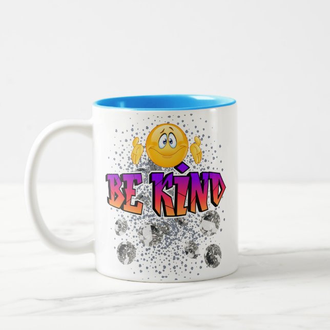 Taza Bicolor ser tontos bondadosos (Izquierda)