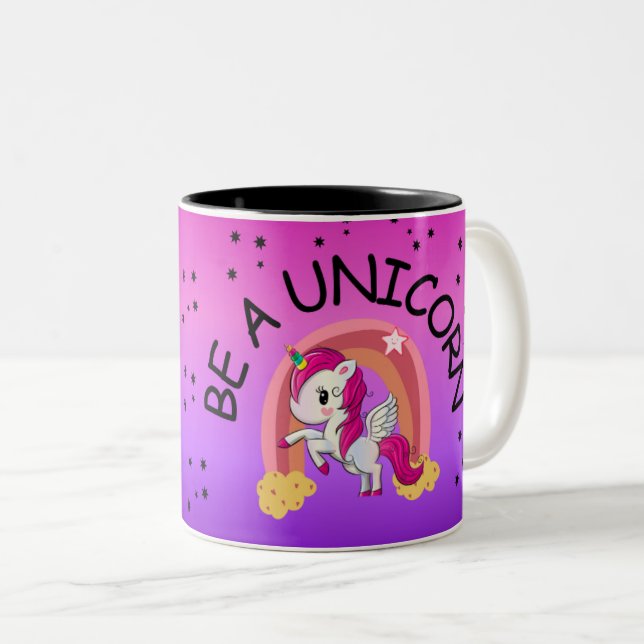 Taza Bicolor Ser unicornio (Anverso derecho)
