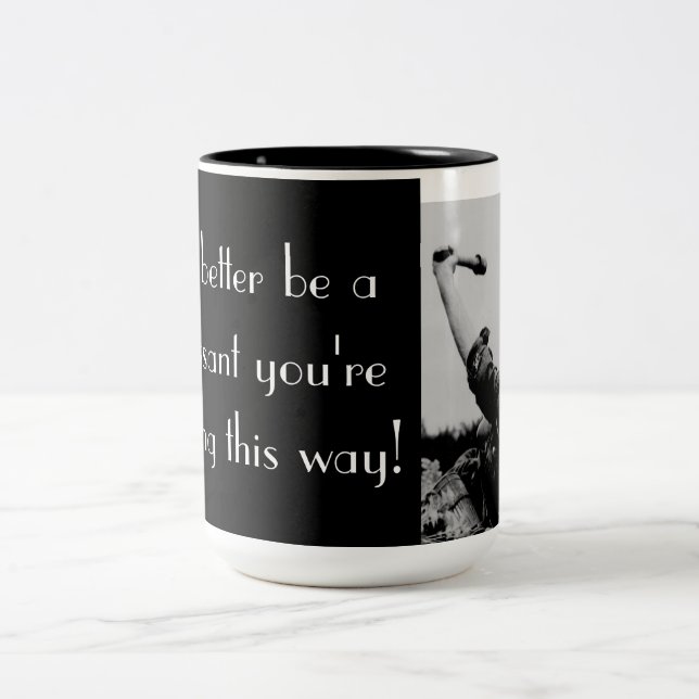 Taza Bicolor Será mejor que sea un croissant... (Centro)