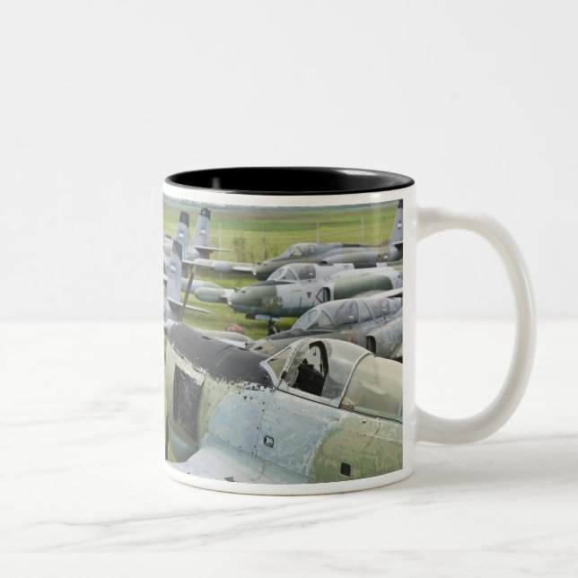 Taza Bicolor SERBIA, Belgrado. Museo aeronáutico yugoslavo (Derecha)
