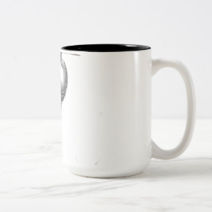 Taza Bicolor Serene Heron entre piedras
