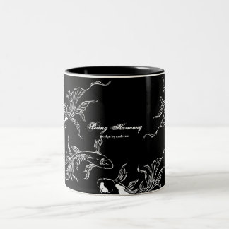 Taza Bicolor Serenity Koi Art