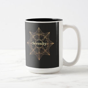 Taza Bicolor Serenity Mandala Golden Sagrado