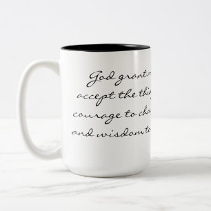 Taza Bicolor Serenity Prayer Mug