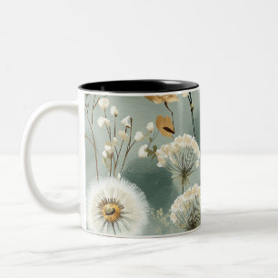 Taza Bicolor Serie de Diseño de Diente de León #3