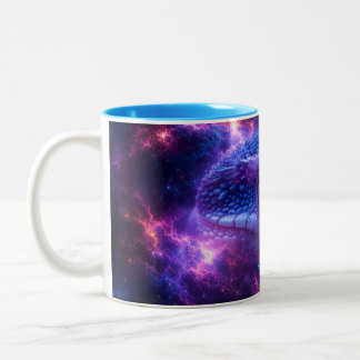 TAZA BICOLOR SERPIENTE EN EL ESPACIO