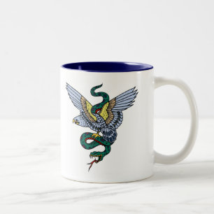 Taza Bicolor Serpiente y Eagle