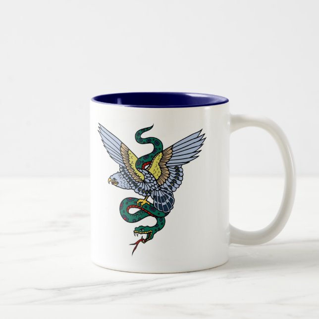 Taza Bicolor Serpiente y Eagle (Derecha)