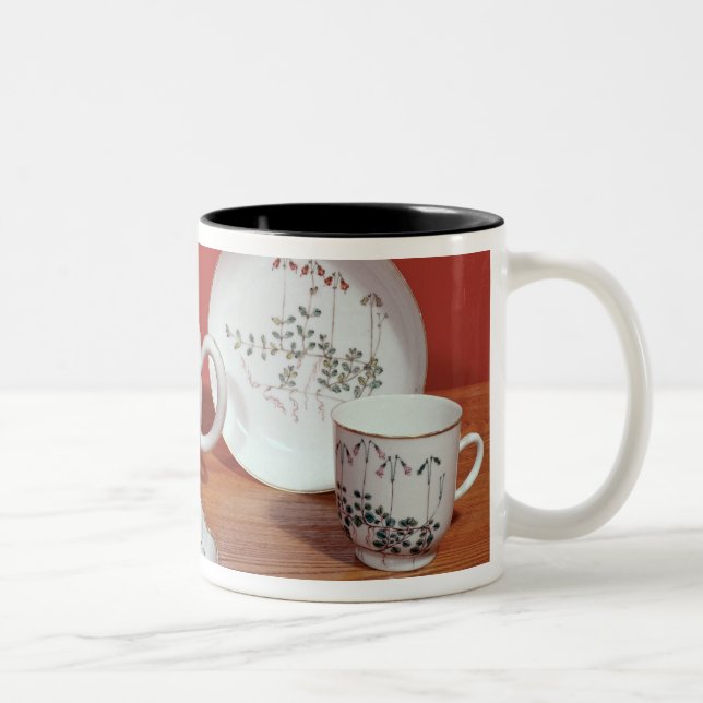 Taza Bicolor Servicio de té presentado a Carl Linnaeus (Derecha)