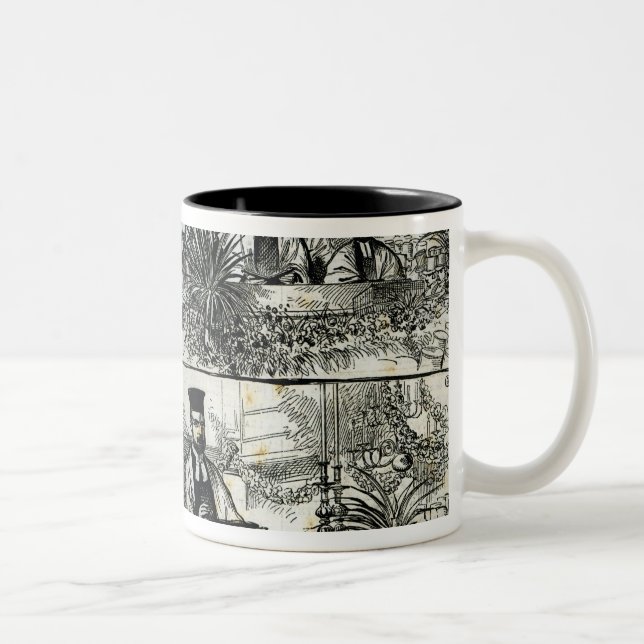 Taza Bicolor Servicio en la sinagoga judía (Derecha)