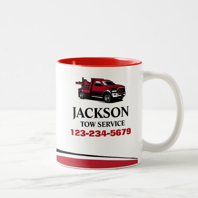 Taza Bicolor Servicio Profesional de Grúa (Derecha)