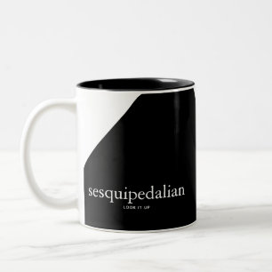 Taza Bicolor Sesquipedalian