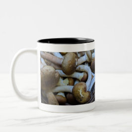 Taza Bicolor Setas de miel, Apiata, Armillaria, opyenok