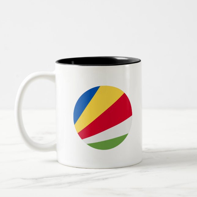 Taza Bicolor Seychelles Flag (Izquierda)
