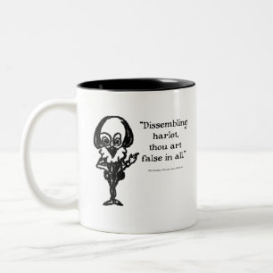 Taza Bicolor Shakespeare insulta la comedia de errores