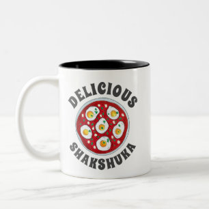 Taza Bicolor Shakshouka Shakshuka Spicy cazó tomates de huevos