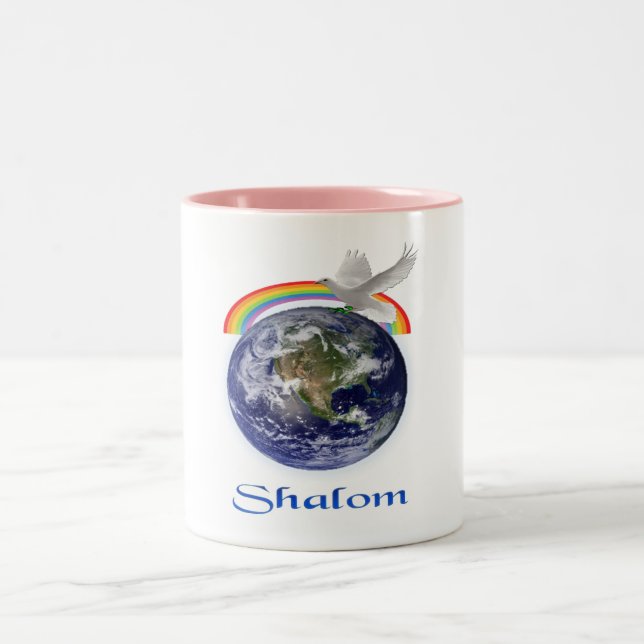 Taza Bicolor shalom (Centro)