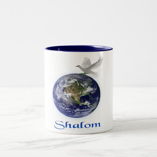 Taza Bicolor Shalom Jewish (Centro)