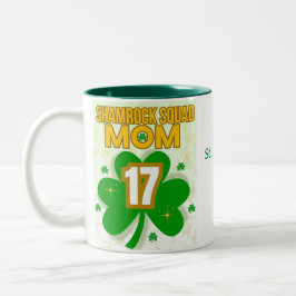 Taza Bicolor Shamrock Squad Mom - St. Patrick's Day 2025