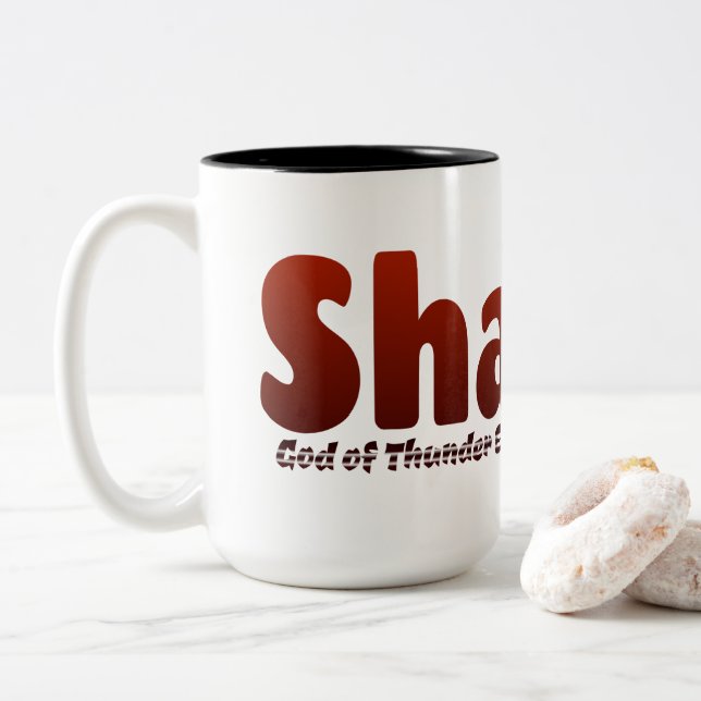 Taza Bicolor Shango (Con donut)