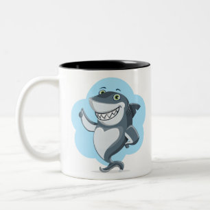 Taza Bicolor Shark Laughing