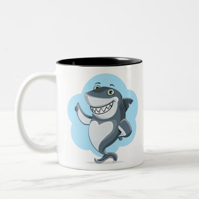 Taza Bicolor Shark Laughing (Izquierda)