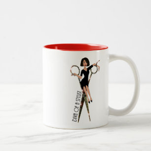 Taza Bicolor Shear DIVA - Mug De Café De Dos Tones De Estilo P