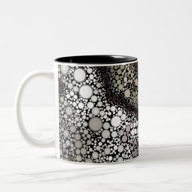 Taza Bicolor Shell de espiral de mosaico circular (Izquierda)