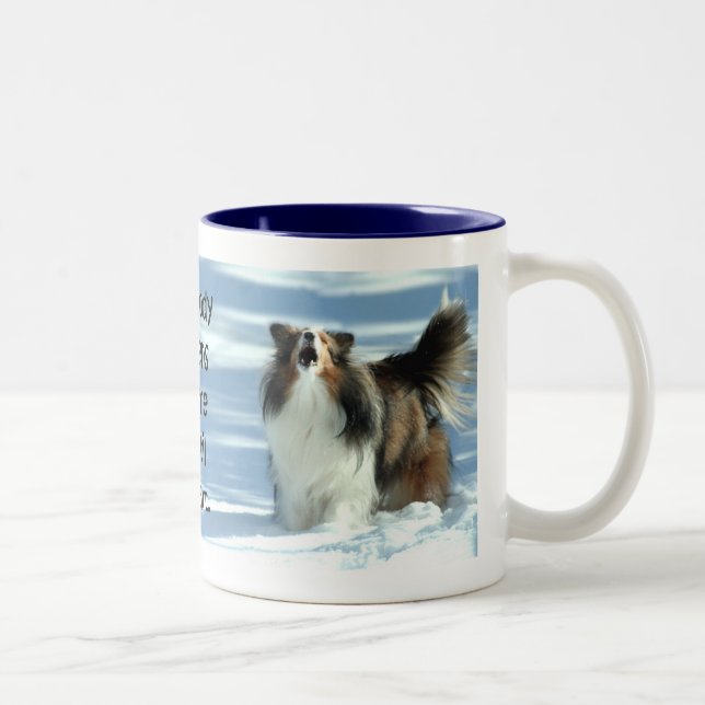 Taza Bicolor Sheltie Fart Mug (Derecha)