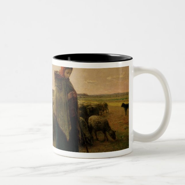 Taza Bicolor Shepherdess con su multitud, 1863 (Derecha)