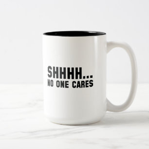 Taza Bicolor Shhhh… Nadie cuida